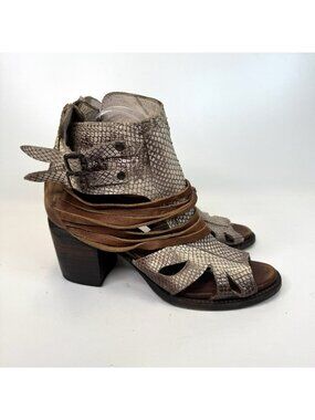 Freebird by Steven Size 8 Nest Leather Western Boho Festival Sandal Bootie